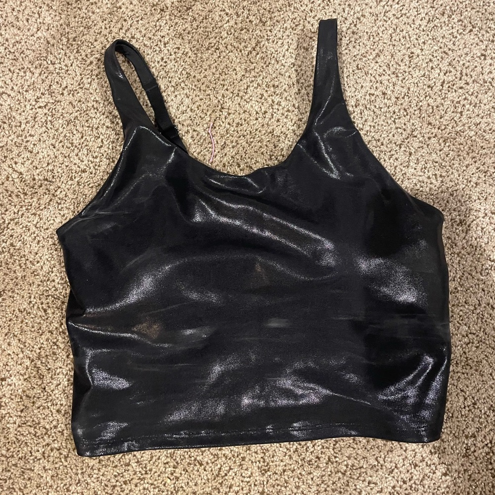 Old Navy Active faux leather bra top. Large